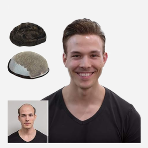Human Hair Toupee for Men